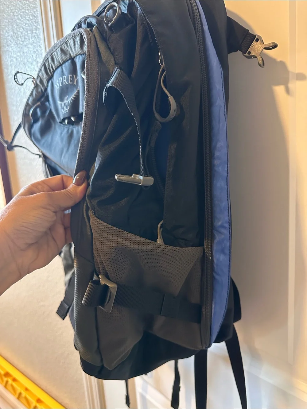 OSPREY Nova Black and Blue Women's Backpack